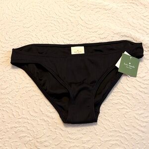 NWT- Kate Spade black bikini bottoms- Size L